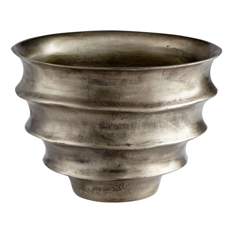 Cyan Design - Spirula Planter in Pewter - 10111