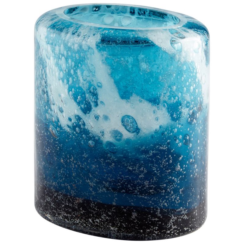 Cyan Design - Spruzzo Vase in Blue - Small - 11065