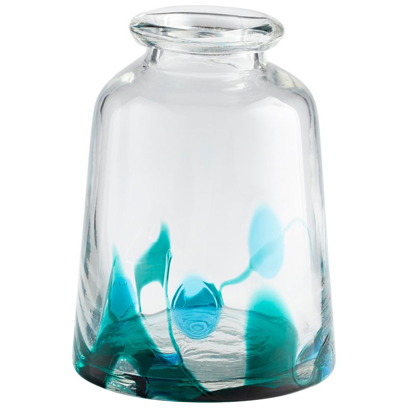 Cyan Design - Tahoe Vase in Blue & Clear - Medium - 11070
