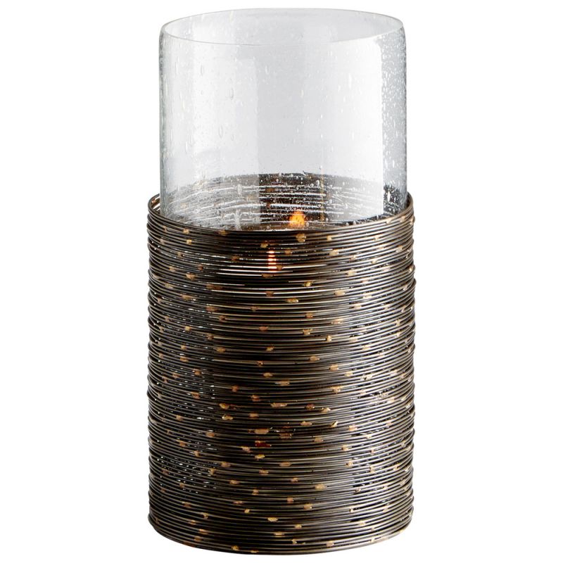 Cyan Design - Tara Candleholder in Antique Black - Small - 09702