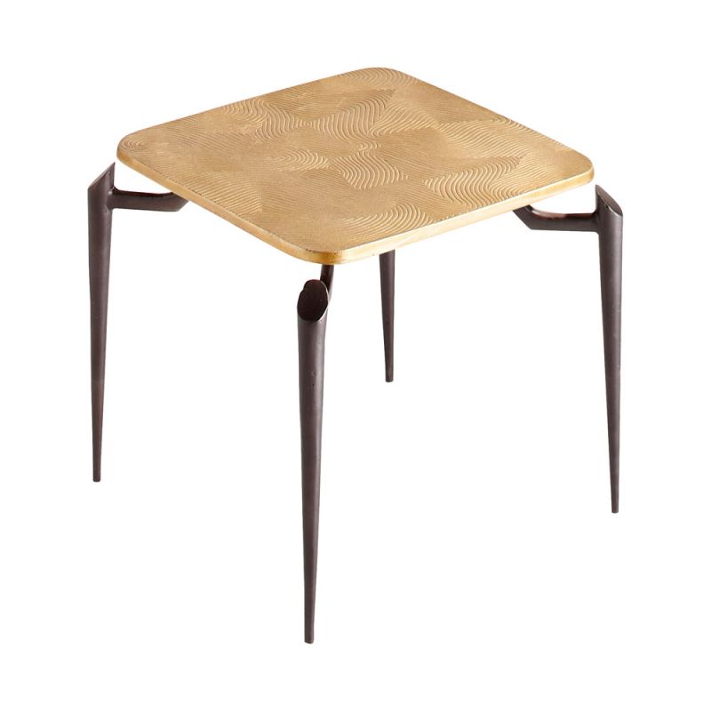 Cyan Design - Tarsal Side Table in Black in Gold - 11445