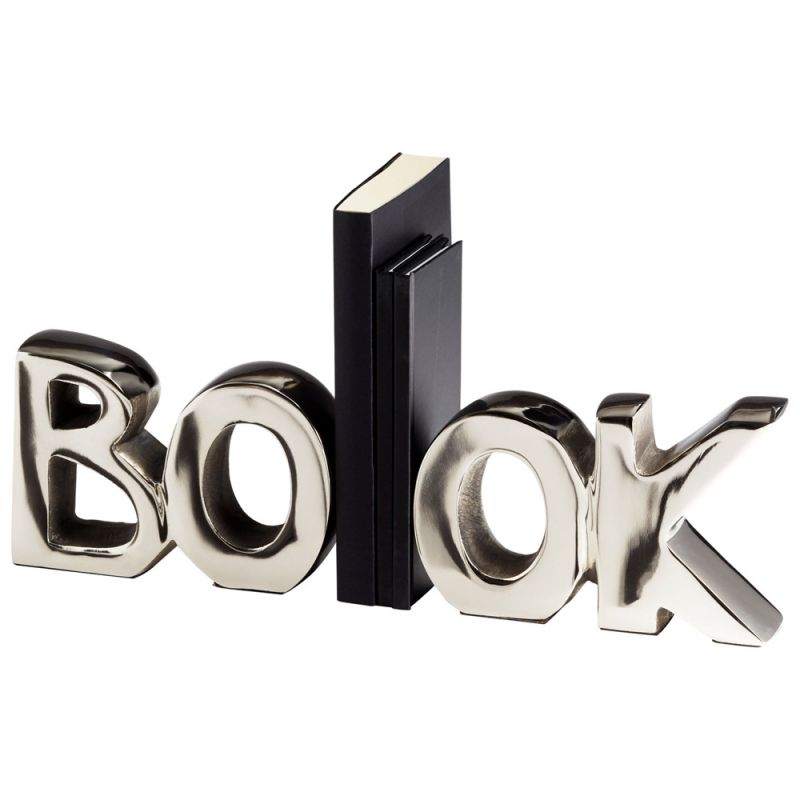 Cyan Design - The Book Bookends in Nickel - 08944