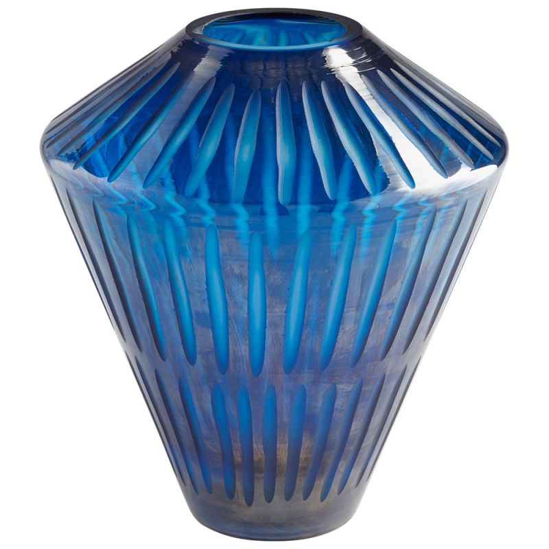 Cyan Design - Toreen Vase in Blue - Squat - 09495