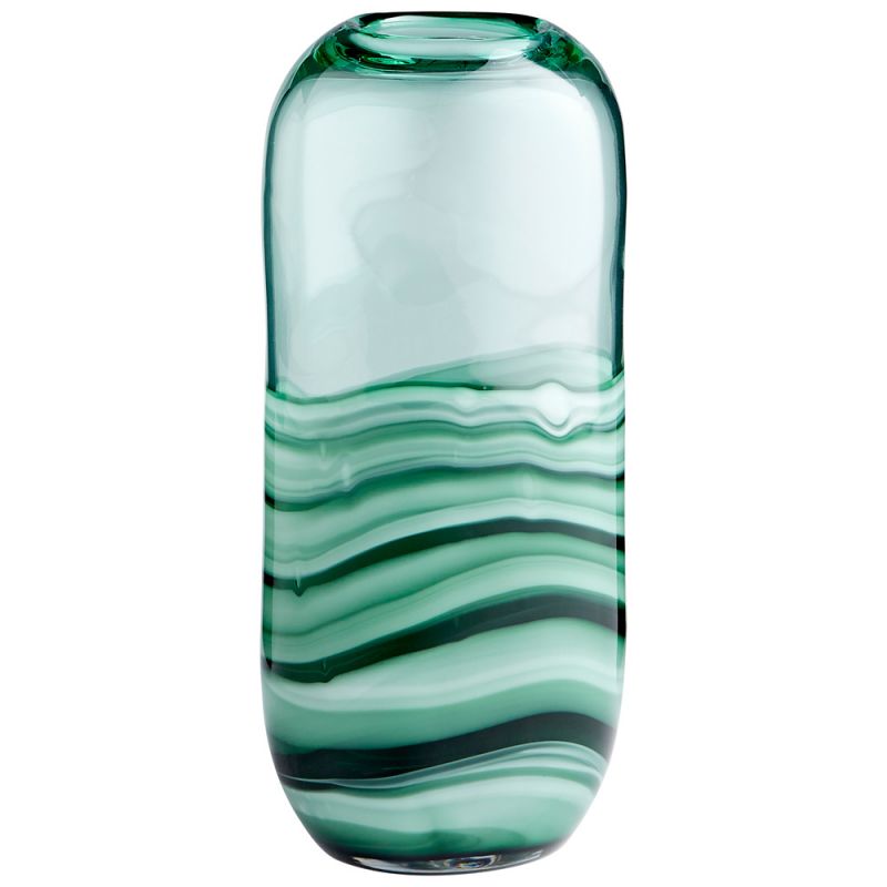 Cyan Design - Torrent Vase in Green - Short - 10885