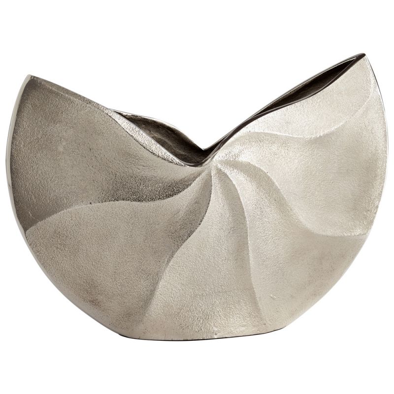 Cyan Design - Varix Vase in Raw Nickel - 07194