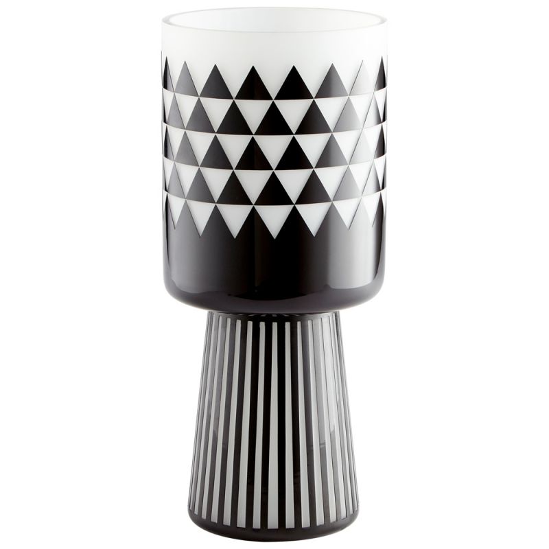 Cyan Design - Vector Vase in Black and White - Large - 11092