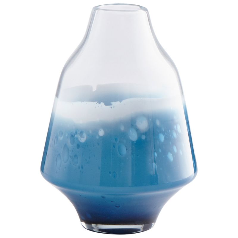 Cyan Design - Water Dance Vase in Clear and Cobalt - Medium - 09166