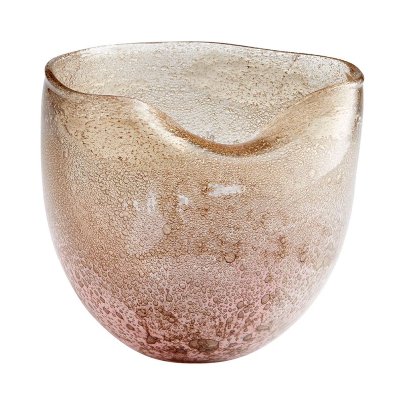 Cyan Design - Wide Prospero Vase in Purple and Gold Dust - 10317