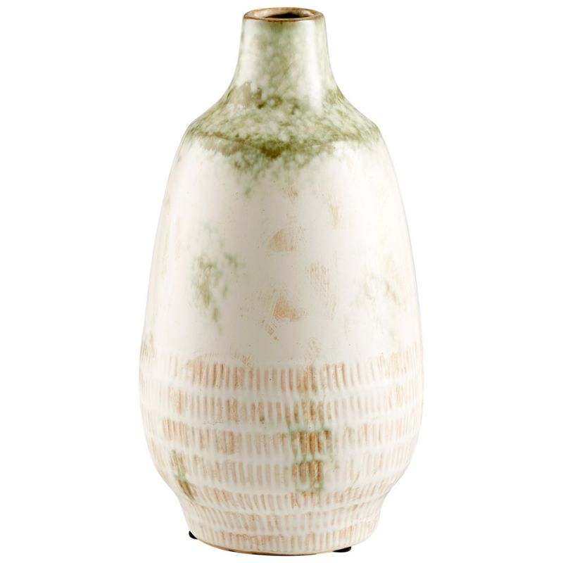 Cyan Design - Yukon Vase in Olive Pearl Glaze - Small - 11051