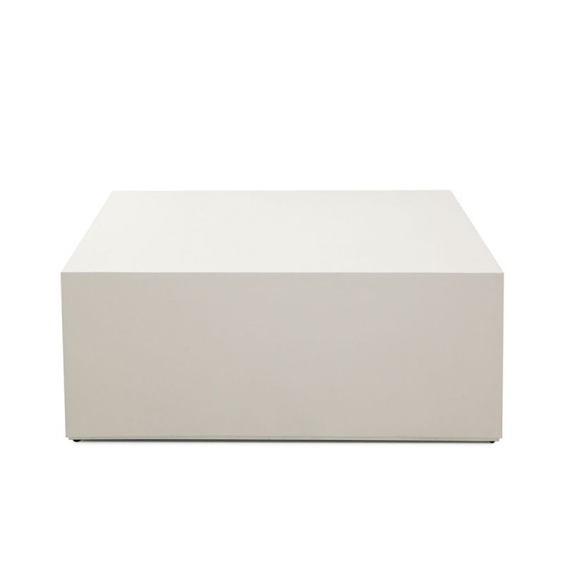 Diamond Sofa - Montage Square Cocktail Table in Ivory Faux Cement Finish - MONTAGESCTIV