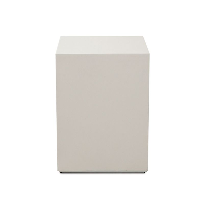 Diamond Sofa - Montage Square End Table in Ivory Faux Cement Finish - MONTAGESETIV