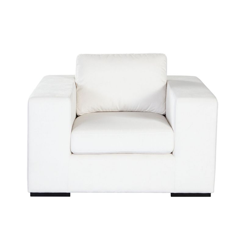 Diamond Sofa - Muse Accent Chair in Mist White Performance Fabric - MUSECHWH