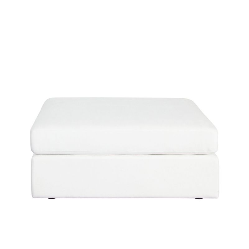 Diamond Sofa - Muse Ottoman in Mist White Performance Fabric - MUSEOTWH