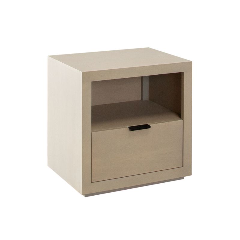 Diamond Sofa - Sonoma 1-Drawer Wood Night Stand in Light Natural Grey Wash Finish - SONOMANSNA