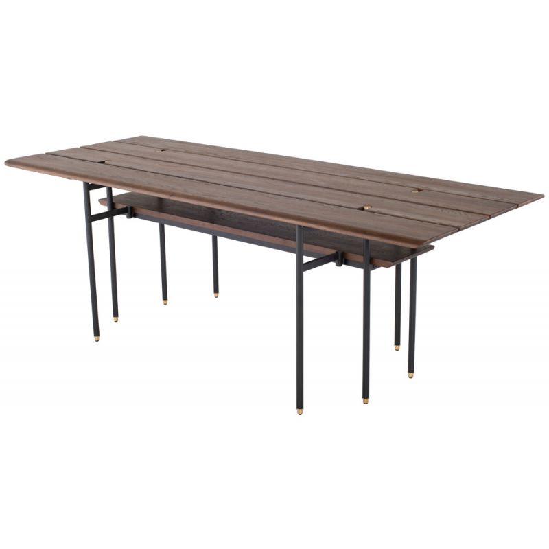 District Eight - Stacking Drop Leaf Dining Table Smoked - HGDA686