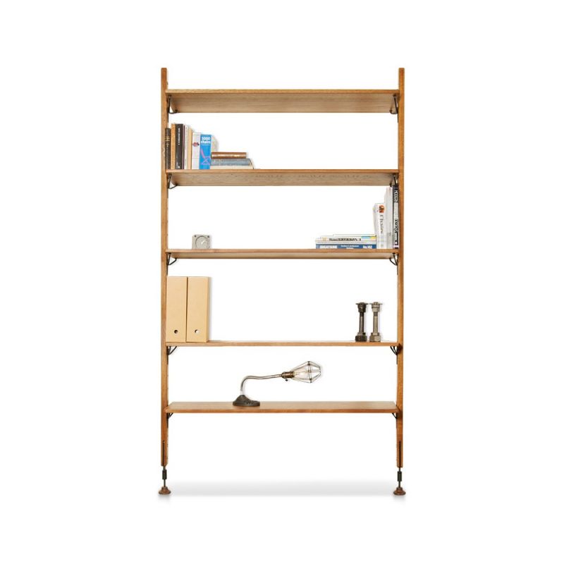 District Eight - Theo Wall Unit With Large Shelves in Hard Fumed - HGDA450