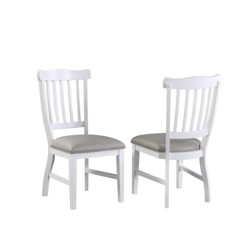 ECI Furniture - Bianca Tulip Side Chair w. gray vinyl seat (Set of 2) - 1060-01-S1