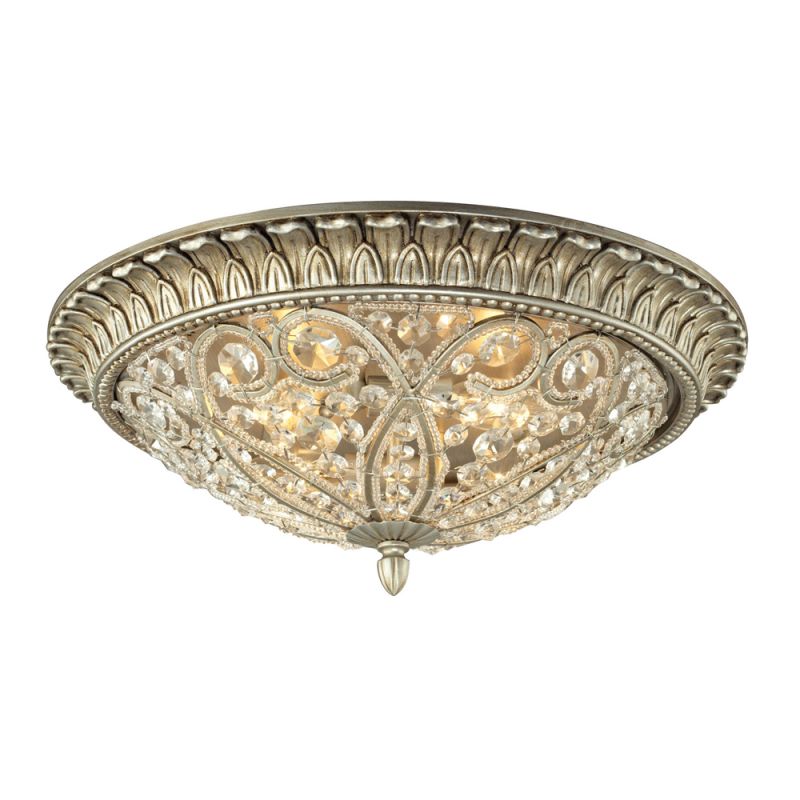 ELK Lighting - Andalusia 4 Light Flush Mount In Aged Silver - 11694/4