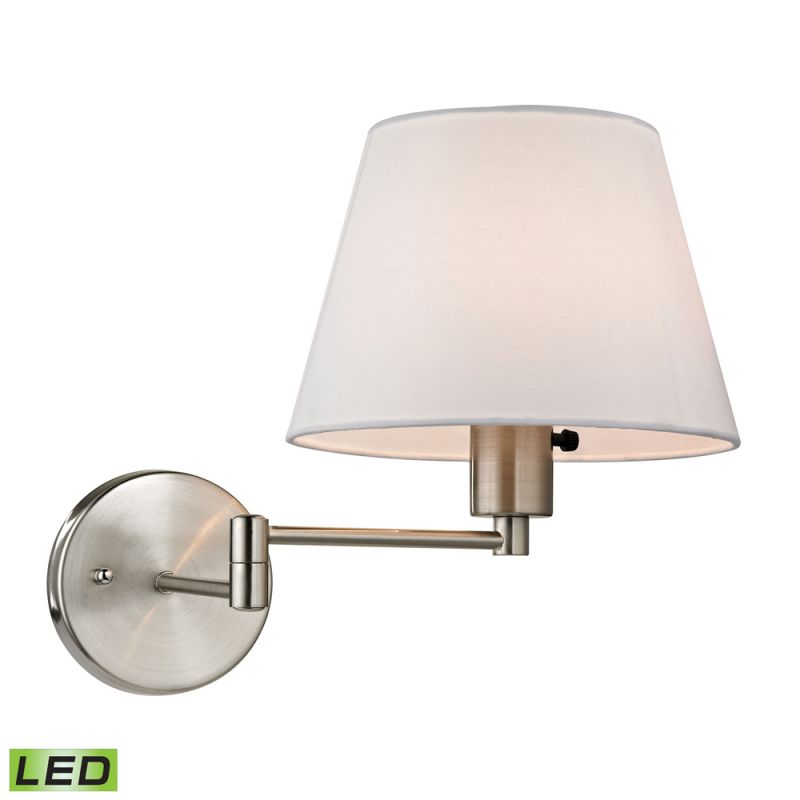 ELK Lighting - Avenal 1 Light LED Swingarm Sconce In Brushed Nickel - 17153/1-LED