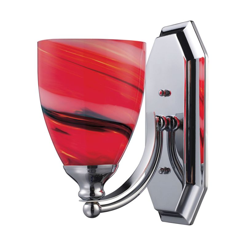 ELK Lighting - Bath And Spa 1 Light Vanity In Polished Chrome And Candy Glass - 570-1C-CY