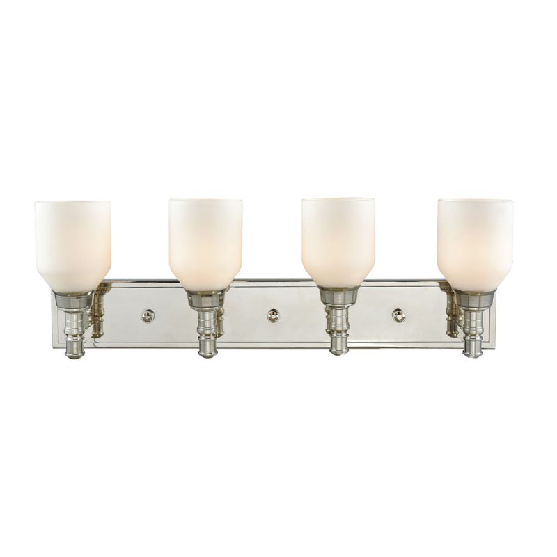 ELK Lighting - Baxter 4 Light Vanity In Polished Nickel With Opal White Glass - 32273/4