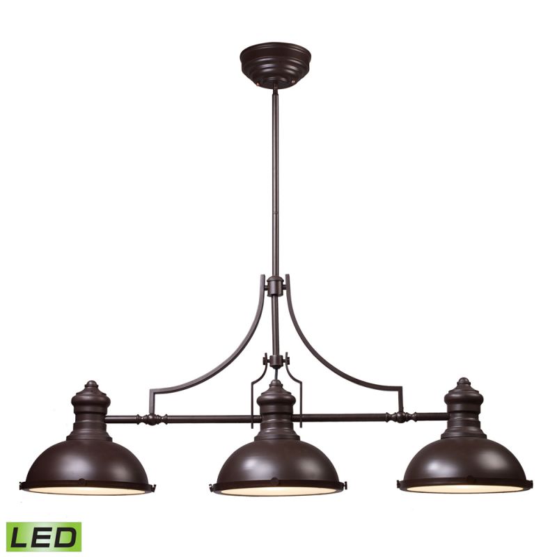 ELK Lighting - Chadwick 3 Light LED Billiard In Oiled Bronze - 66135-3-LED