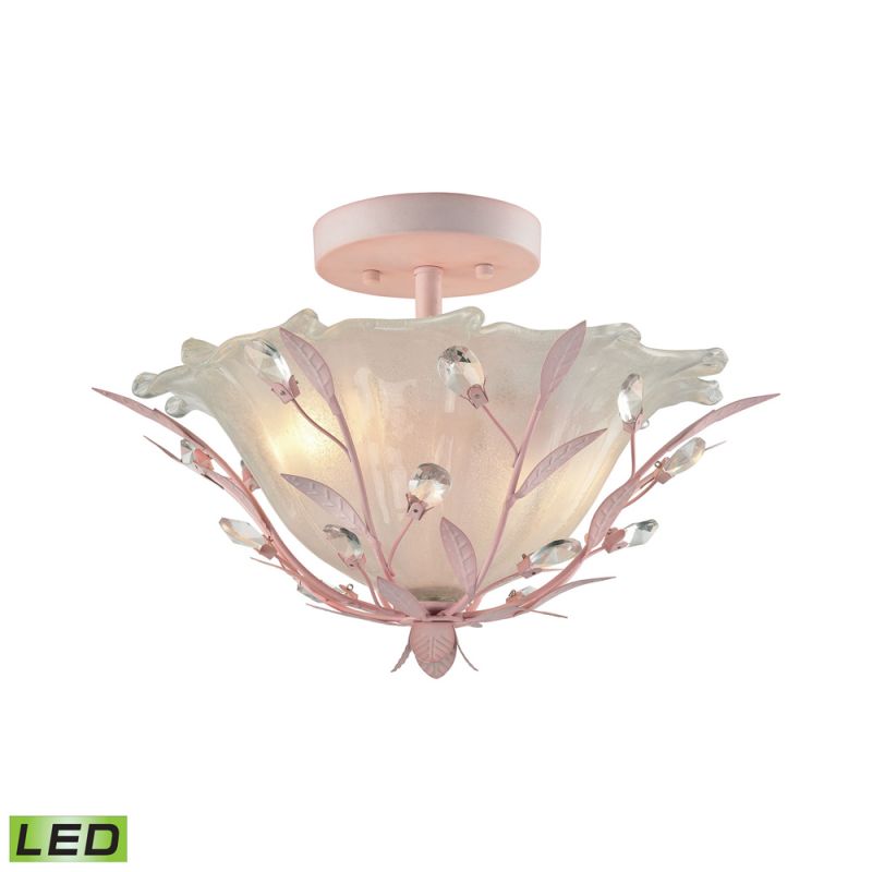 ELK Lighting - Circeo 2 Light LED Semi Flush In Light Pink - 18151/2-LED