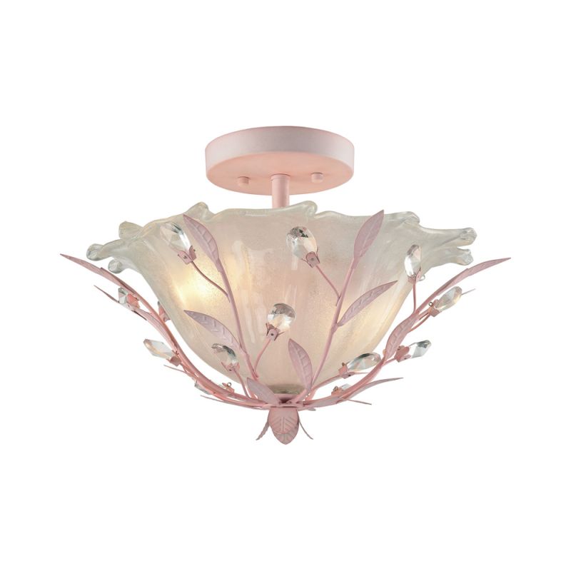 ELK Lighting - Circeo 2 Light Semi Flush In Light Pink - 18151/2