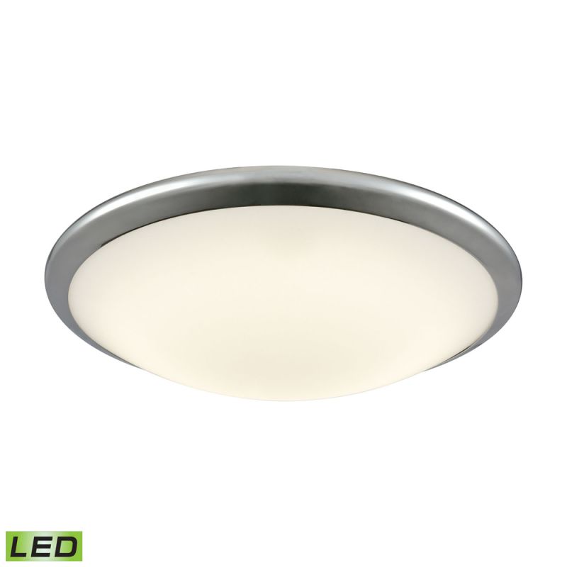 ELK Lighting - Clancy Round LED Flushmount In Chrome And Opal Glass - Large - FML4550-10-15