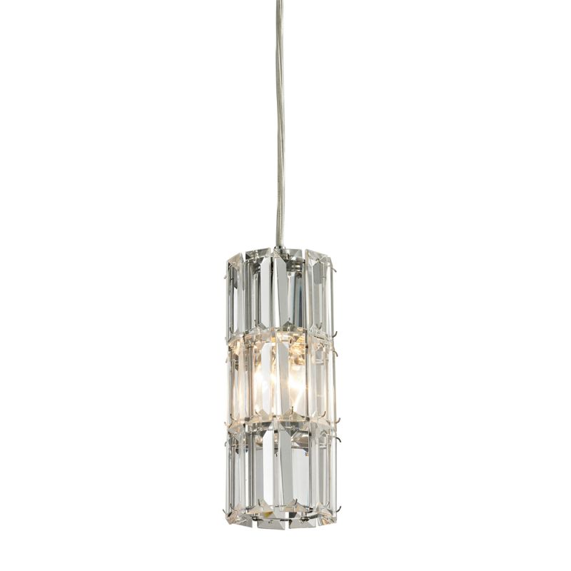ELK Lighting - Cynthia 1 Light Pendant In Polished Chrome And Clear K9 Crystal - 31486/1