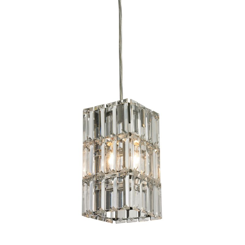 ELK Lighting - Cynthia 1 Light Pendant In Polished Chrome And Clear K9 Crystal - 31488/1