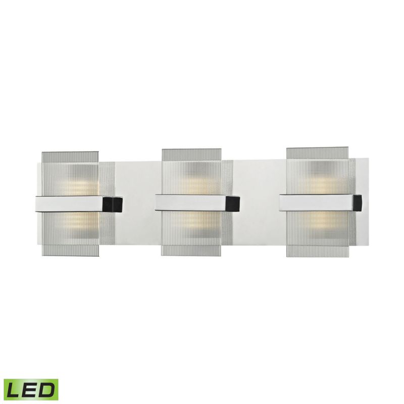 ELK Lighting - Desiree Led Vanity In Polished Chrome With Clear Lined Glass - 81141/LED