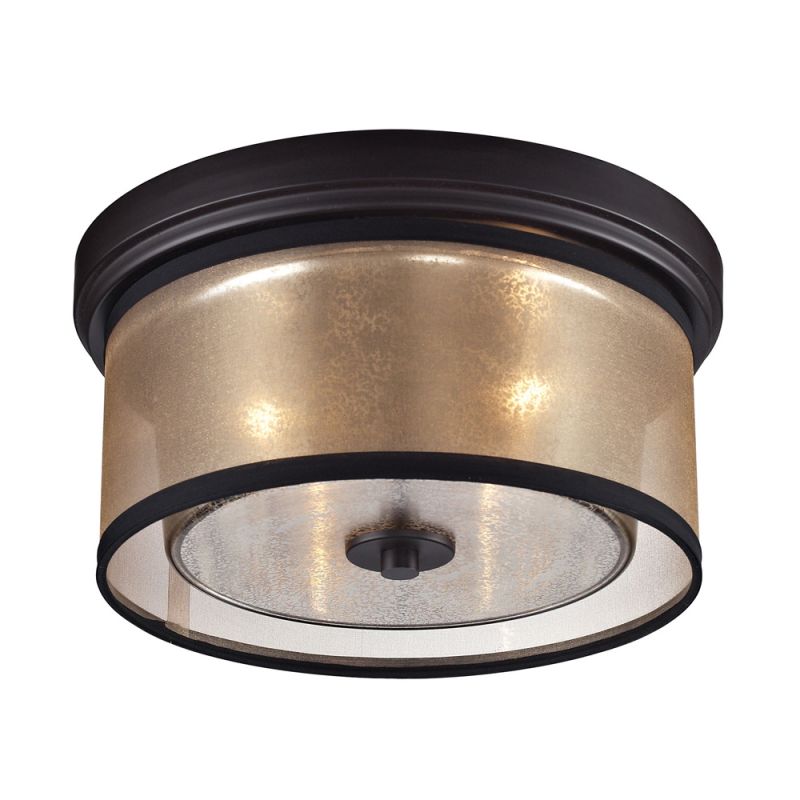 ELK Lighting - Diffusion 2 Light Flushmount In Oil Rubbed Bronze - 57025/2