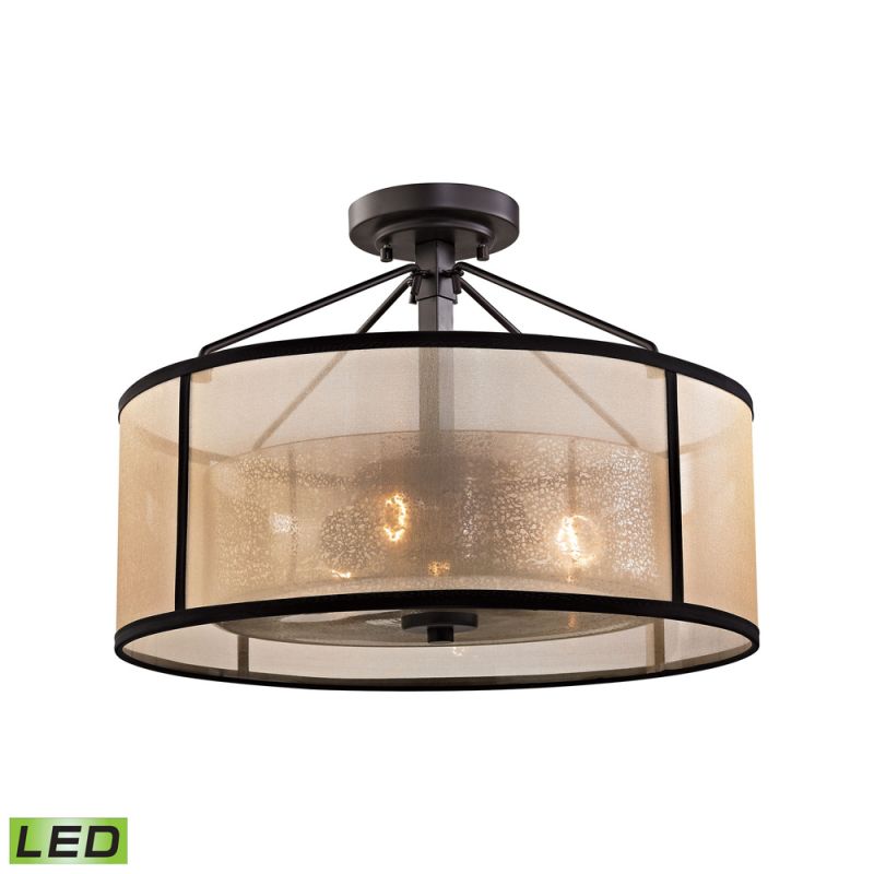 ELK Lighting - Diffusion 3 Light LED Semi Flush In Oil Rubbed Bronze - 57024/3-LED