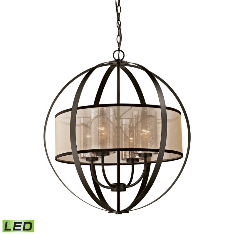 ELK Lighting - Diffusion 4 Light LED Chandelier In Oil Rubbed Bronze - 57029/4-LED