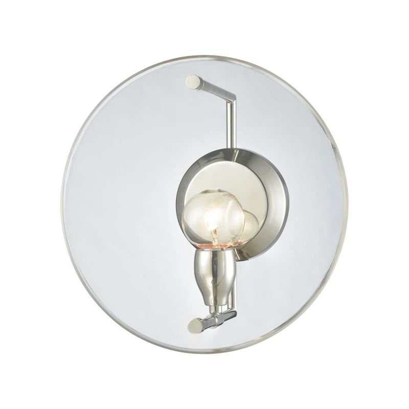 ELK Lighting - Disco 1 Light Wall Sconce In Polished Nickel With Clear Acrylic Panel - 32320/1