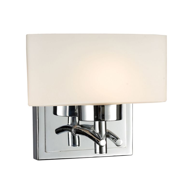 ELK Lighting - Eastbrook 1 Light Wall Sconce In Polished Chrome And Opal White Glass - 17080/1