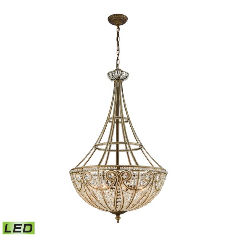 ELK Lighting - Elizabethan 8 Light LED Pendant In Dark Bronze - 15966/8-LED