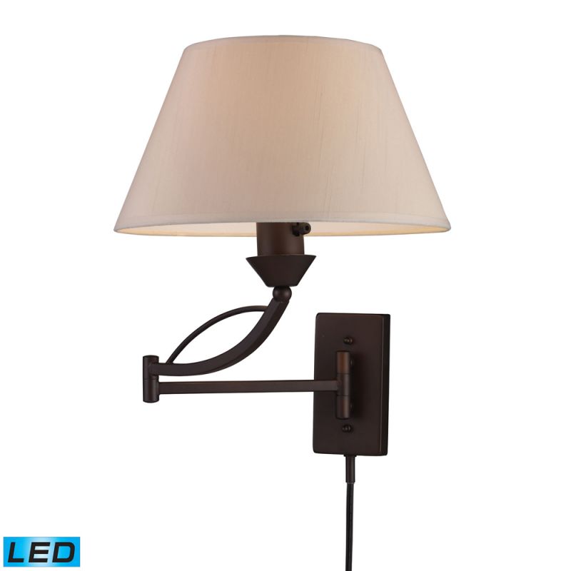 ELK Lighting - Elysburg 1 Light LED Swingarm Sconce In Aged Bronze - 17026/1-LED