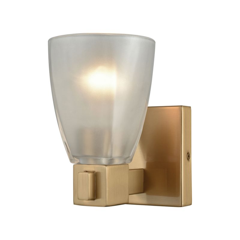 ELK Lighting - Ensley 1 Light Vanity In Satin Brass With Frosted Glass - 11990/1