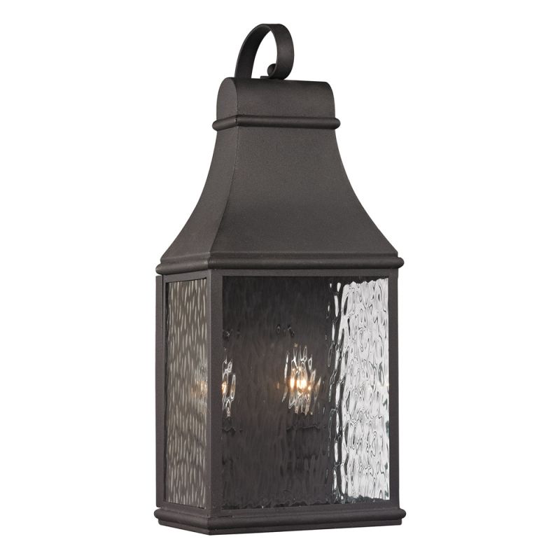 ELK Lighting - Forged Jefferson 2 Light Outdoor Sconce In Charcoal - 47071/2
