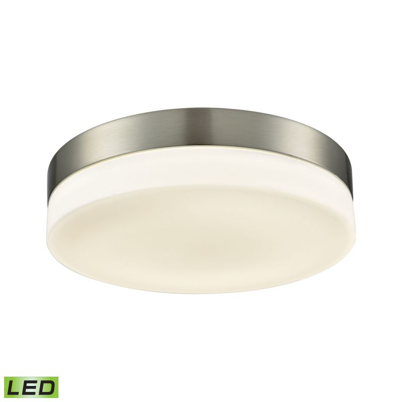 ELK Lighting - Holmby 1 Light Round Flushmount In Satin Nickel With Opal Glass - Large - FML4075-10-16M
