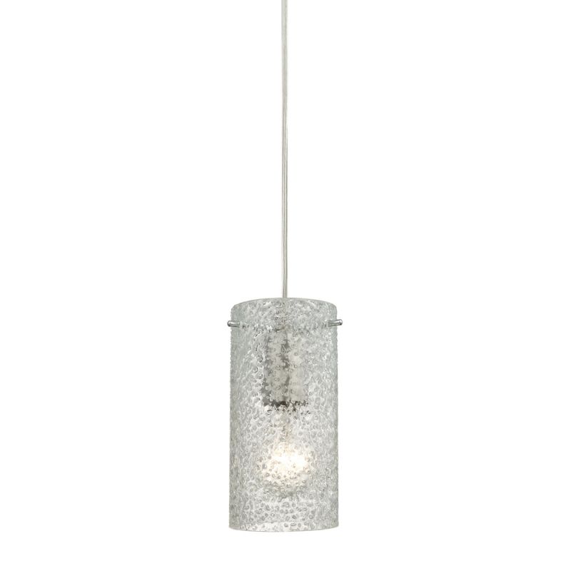 ELK Lighting - Ice Fragments 1 Light Pendant In Satin Nickel And Clear Glass - 10242/1CL