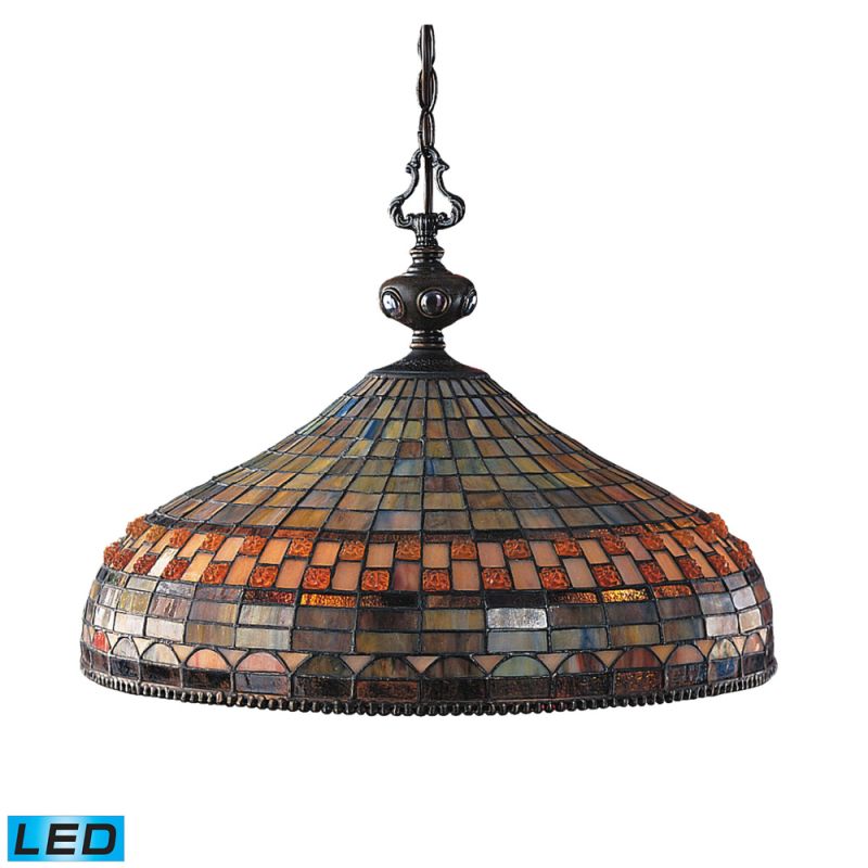 ELK Lighting - Jewelstone 3 Light LED Chandelier In Classic Bronze - 611-CB-LED