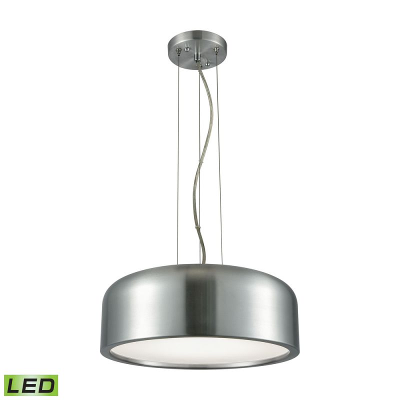 ELK Lighting - Kore 1 Light LED Pendant In Aluminum With Acrylic Diffuser - LC2101-N-98