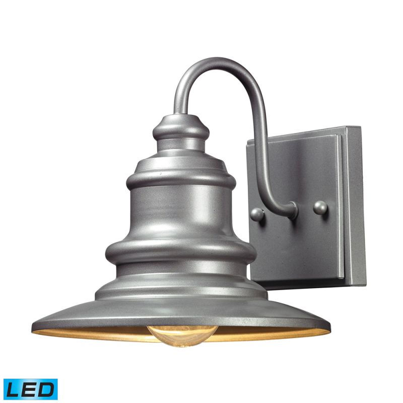 ELK Lighting - Marina 1 Light Outdoor LED Sconce In Matte Silver - 47020/1-LED