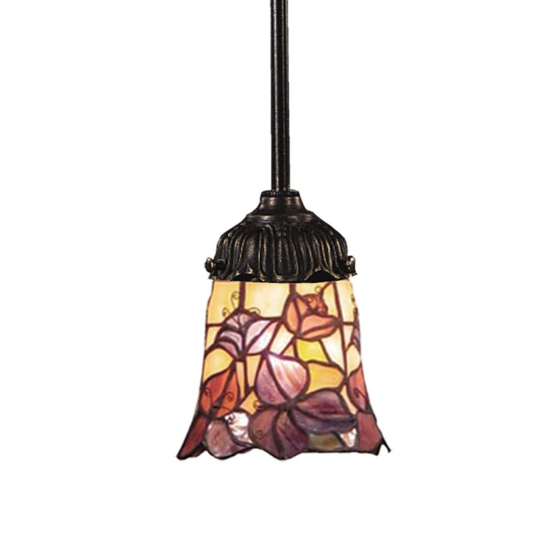 ELK Lighting - Mix-N-Match 1 Light Pendant In Tiffany Bronze And Multicolor Glass - 078-TB-17