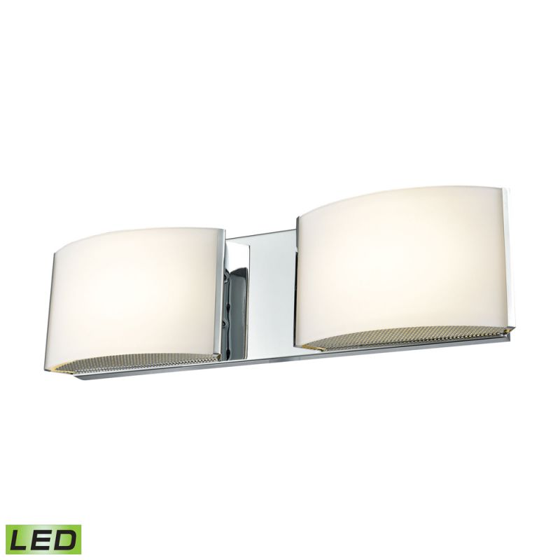 ELK Lighting - Pandora LED 2 Light LED Vanity In Chrome And Opal Glass - BVL912-10-15