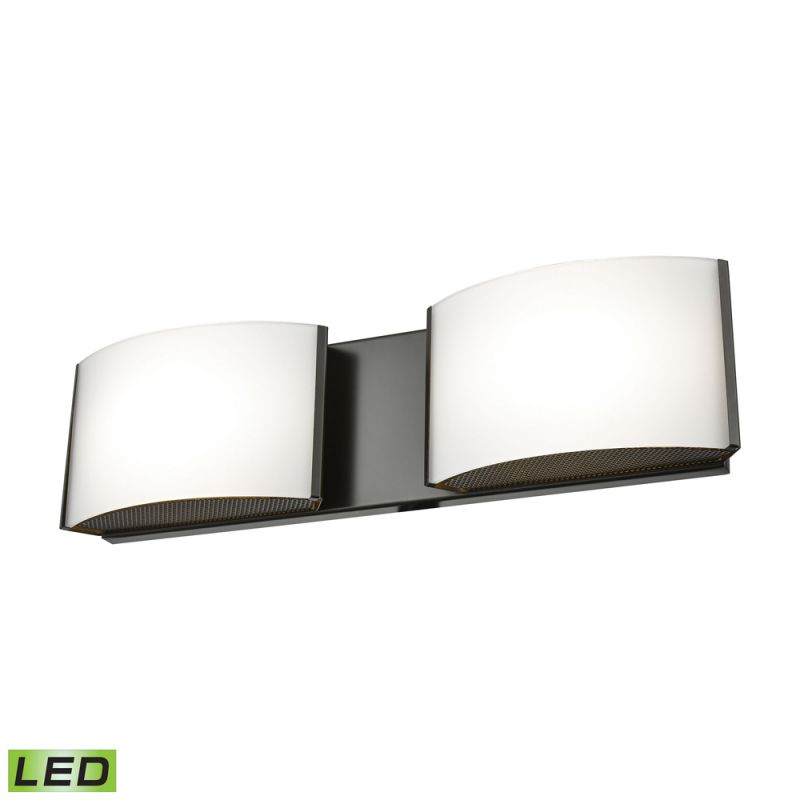 ELK Lighting - Pandora LED 2 Light LED Vanity In Oiled Bronze And Opal Glass - BVL912-10-45