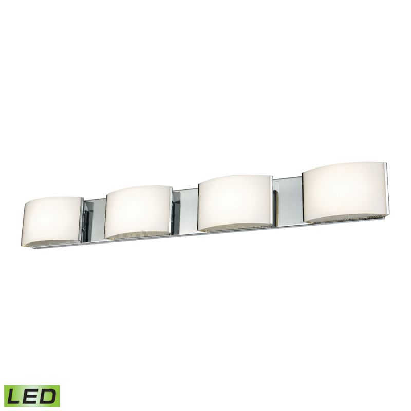 ELK Lighting - Pandora LED 4 Light LED Vanity In Chrome And Opal Glass - BVL914-10-15